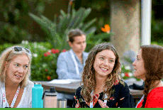 group of woman talking